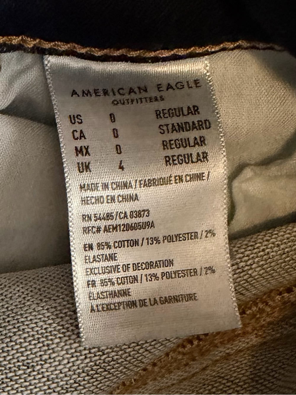 3 Pairs Of Women's American Eagle Dark Blue Skinny Jeans, Size 0 - Picture 4 of 8